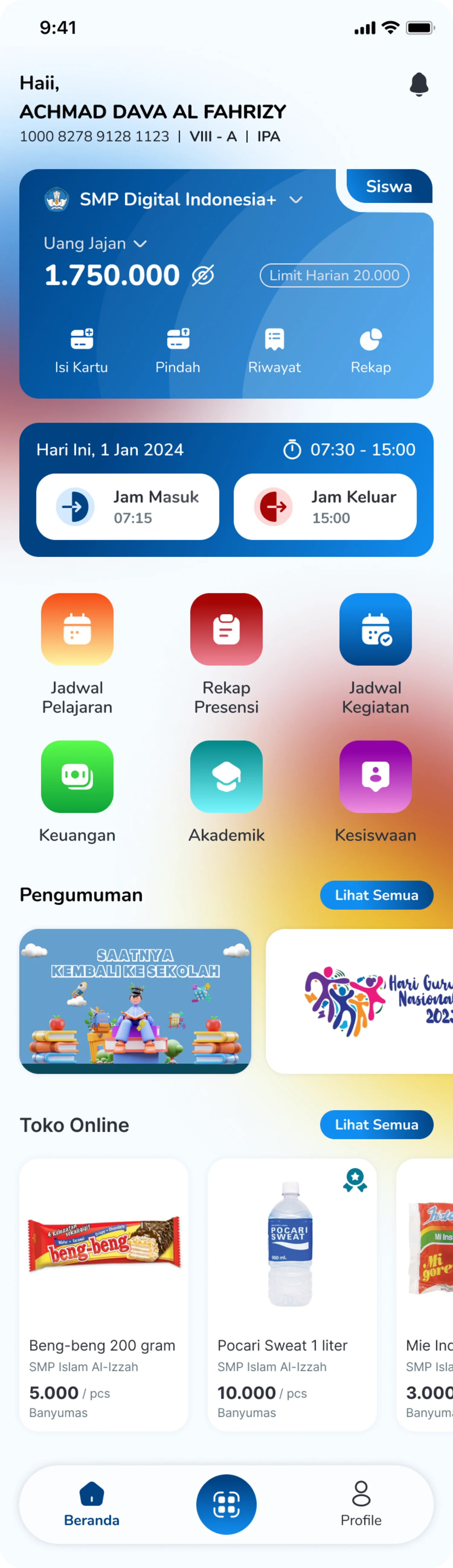 Aplikasi CARDS Edu untuk siswa & guru