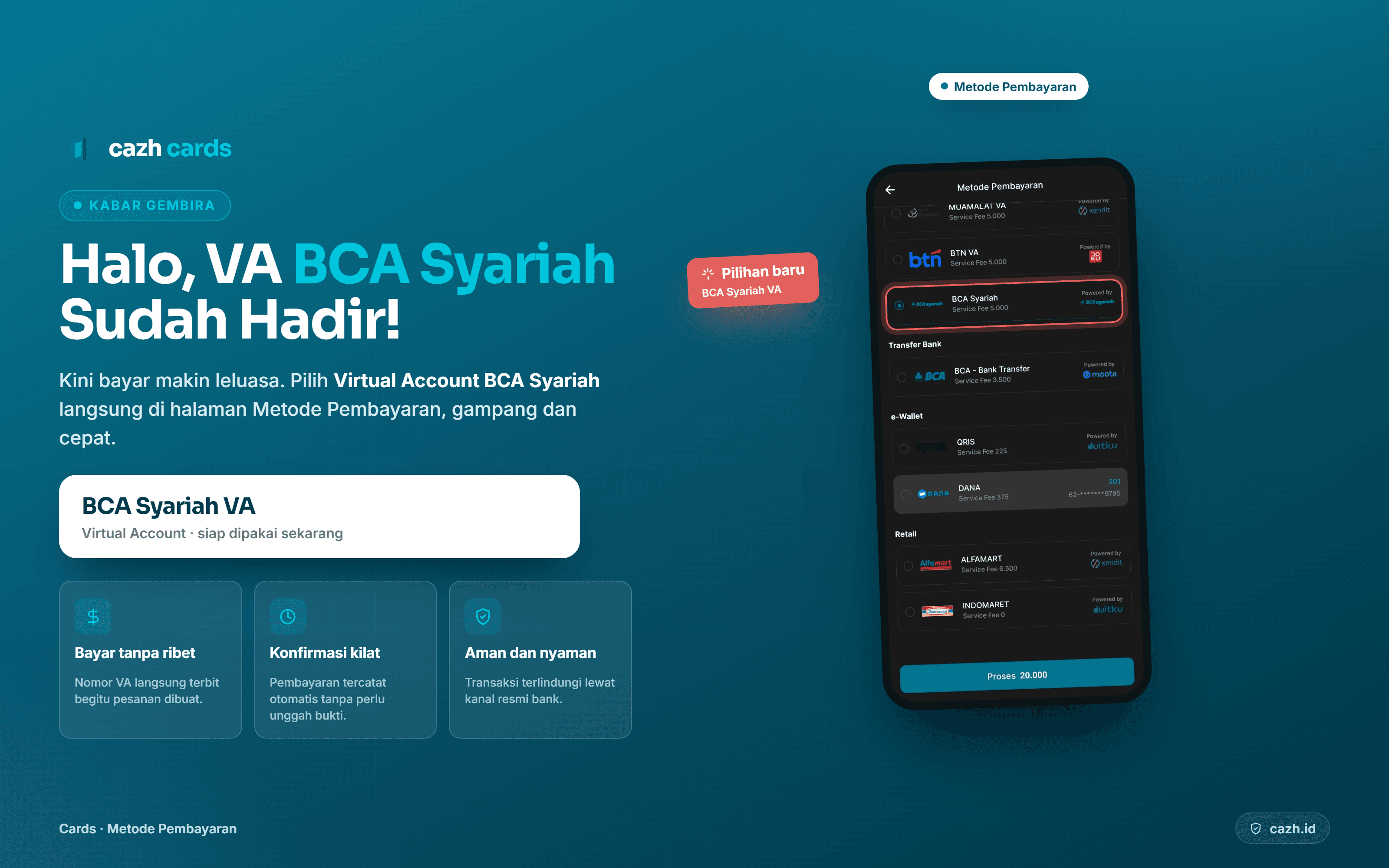 Metode Pembayaran Baru: Virtual Account BCA Syariah